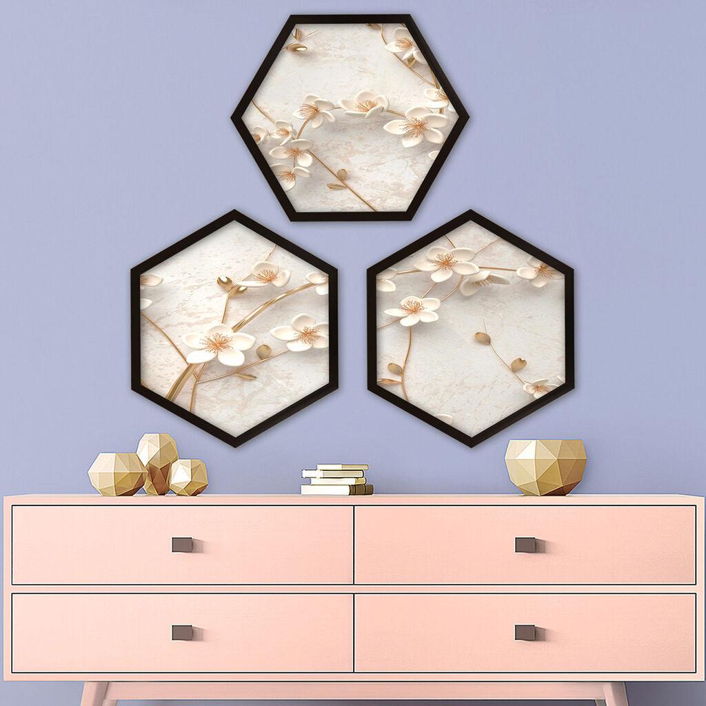 Wallity Uokvirena slika 6GEN1385636237, 35x35 cm, 3 dijela