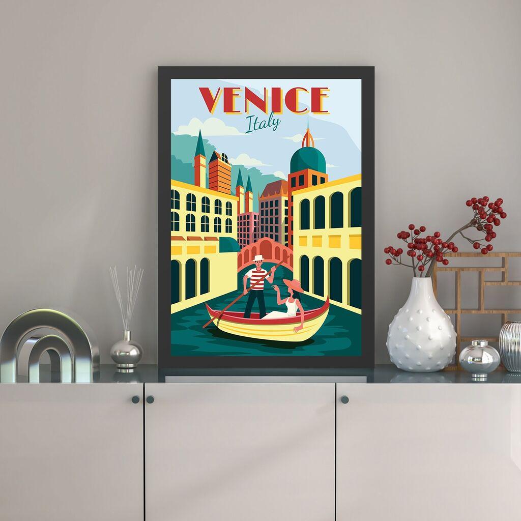 Wallity Uokvirena slika Venecija, 40x55 cm