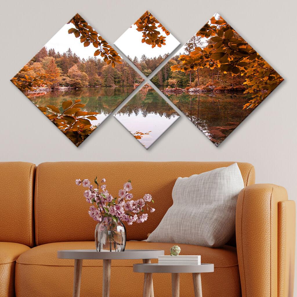 Wallity slika 4MDF1951300456, 60x115 cm, 4 dijela