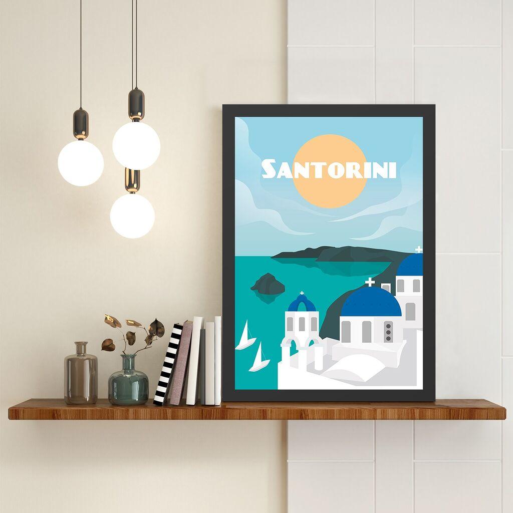 Wallity Uramljena slika Santorini 2, 55x75 cm
