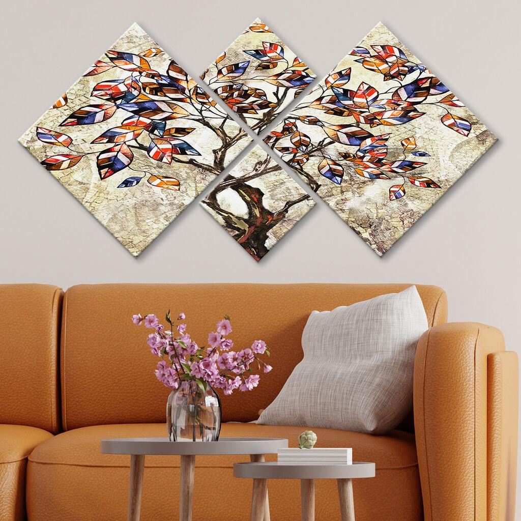 Wallity slika 4MDF670518193, 60x115 cm, 4 dijela