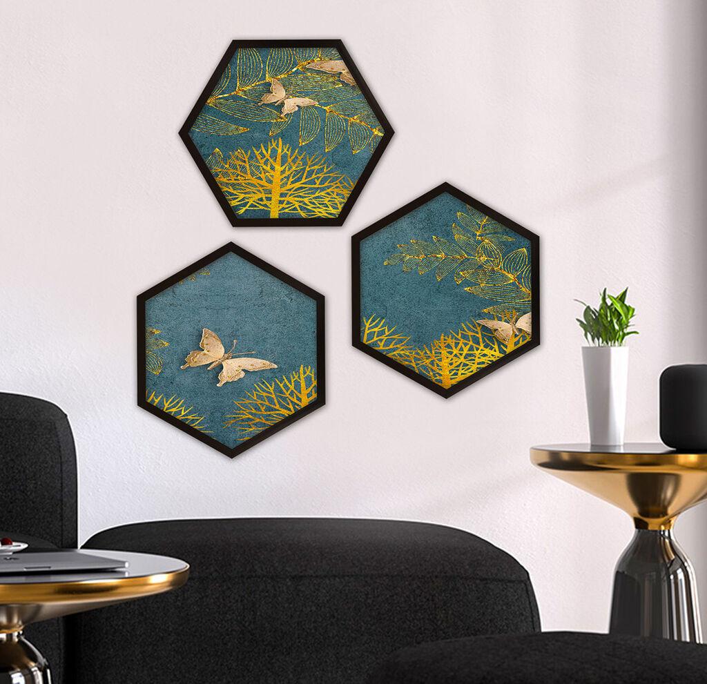 Wallity Uokvirena slika 6GEN157219, 35x35 cm, 3 dijela