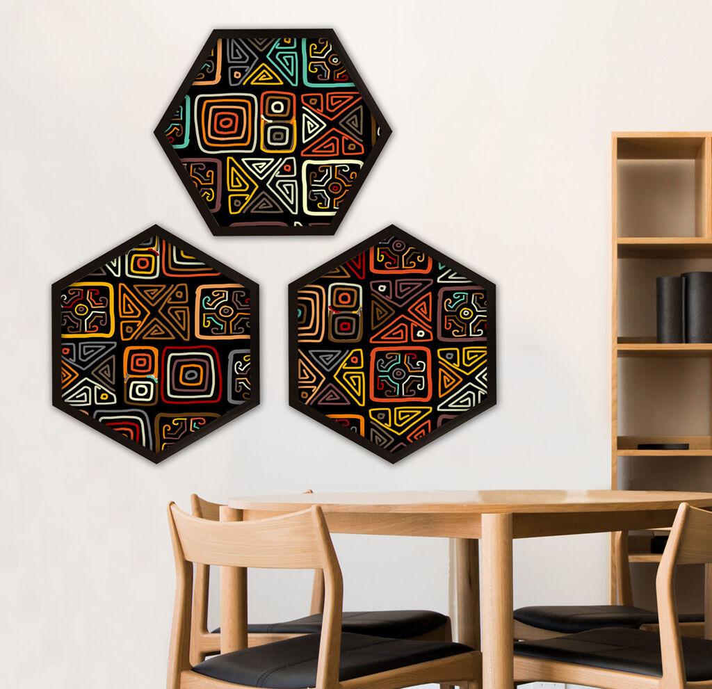 Wallity Uokvirena slika 6GEN491707912, 35x35 cm, 3 dijela