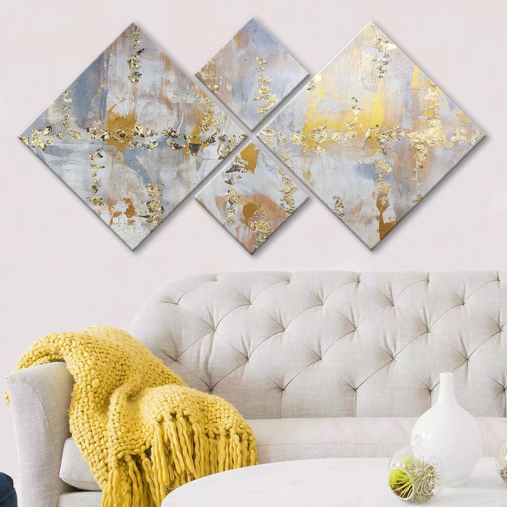 Wallity slika 4MDF57072, 60x115 cm, 4 dijela
