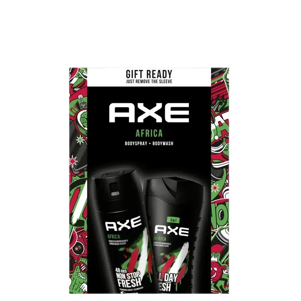 Axe Set Africa, Dezodorans 150 ml, Gel 250 ml