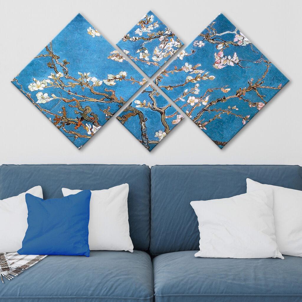 Wallity slika 4MDF277775, 60x115 cm, 4 dijela