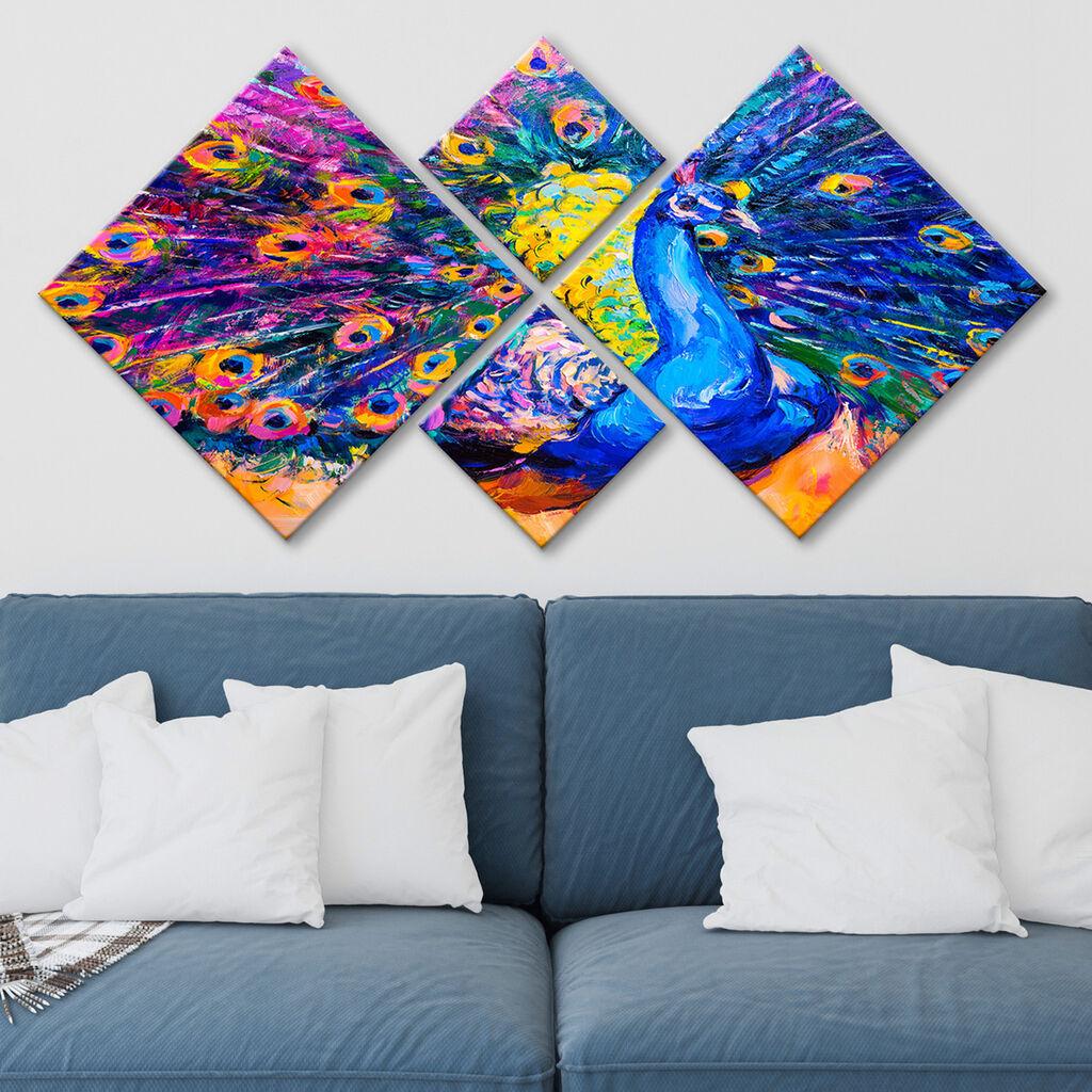 Wallity slika 4MDF352459538, 60x115 cm, 4 dijela