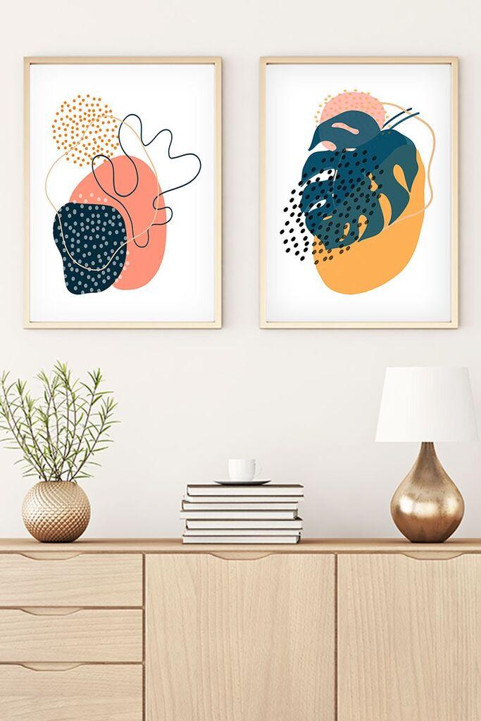 Wallity Uramljena slika Huhu43, 50x70 cm , 2 dijela