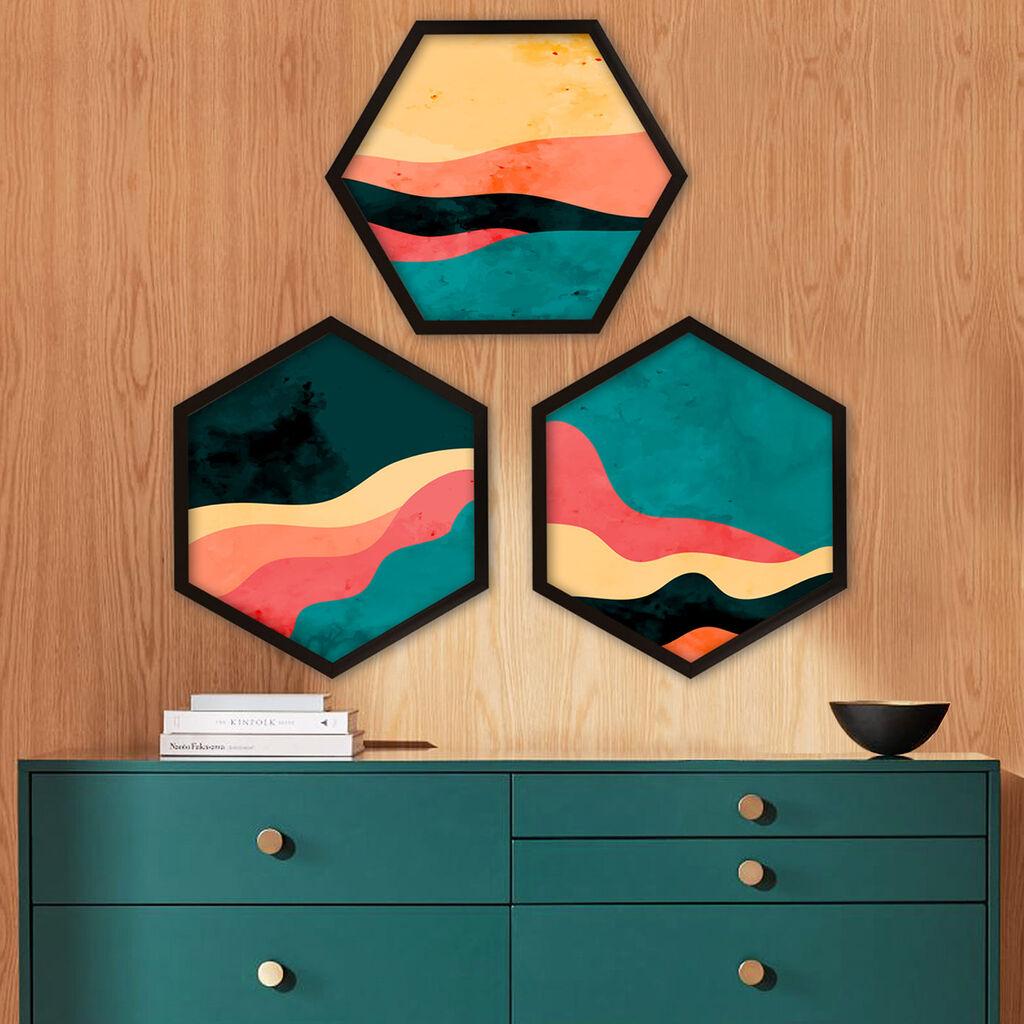 Wallity Uokvirena slika 6GEN093021, 35x35 cm, 3 dijela