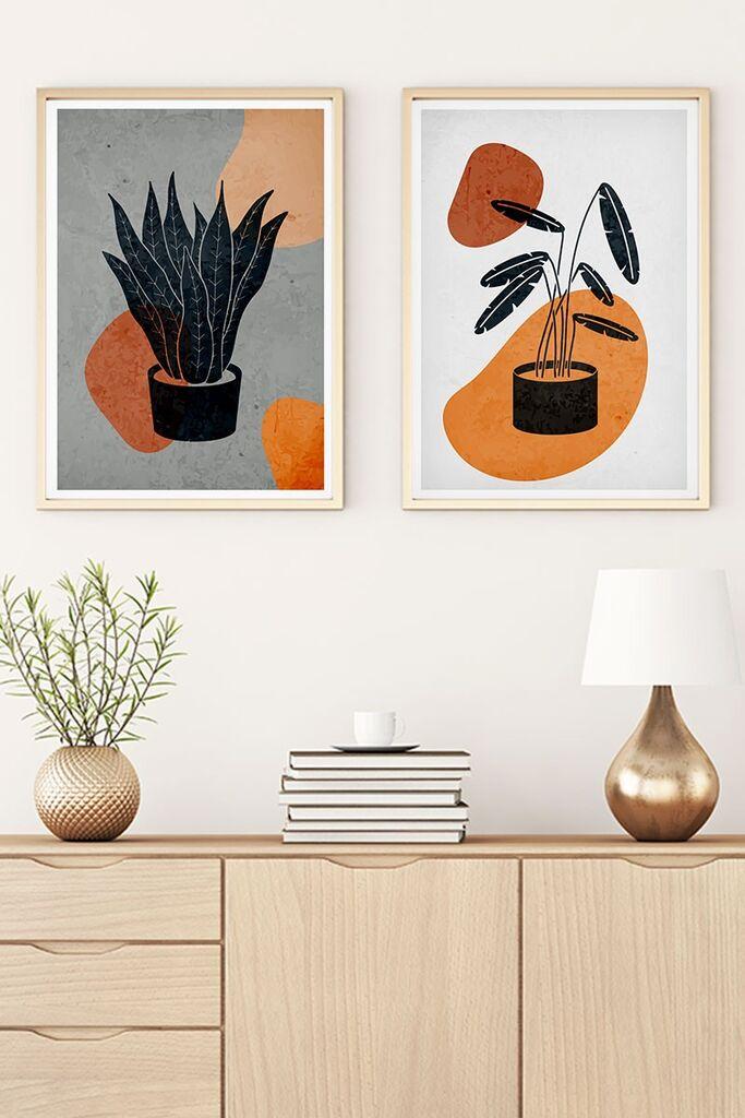 Wallity Uramljena slika Huhu49, 35x50 cm , 2 dijela