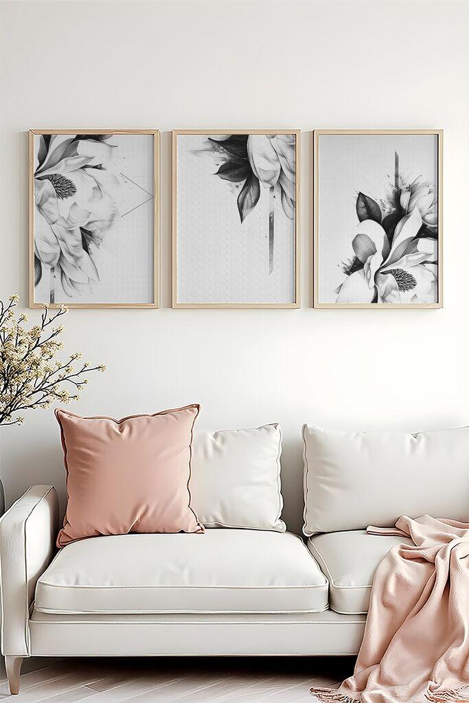 Wallity Uramljena slika Huhu479, 30x40 cm , 3 dijela