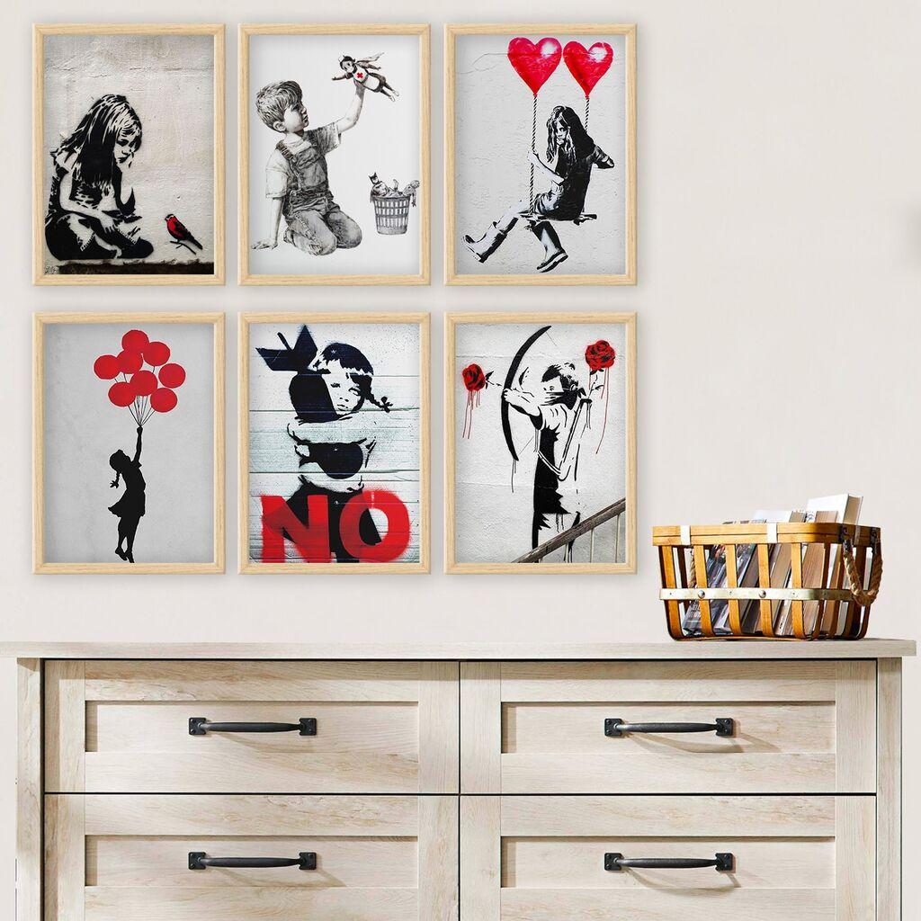 Wallity Uokvirena slika 6NC9628_3545, 35x45 cm, 6 dijelova