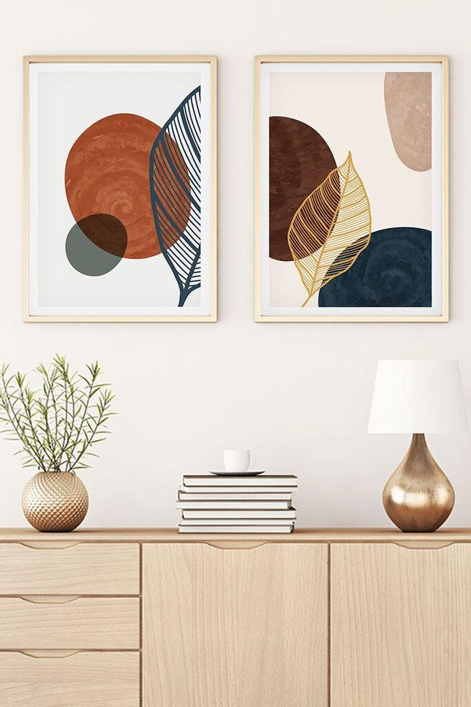 Wallity Uokvirena slika Huhu46, 50x70 cm, 2 dijela