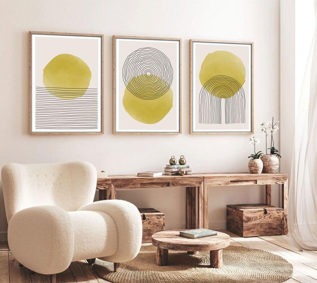 Wallity Uokvirena slika Huhu144, 20x30 cm, 3 dijela