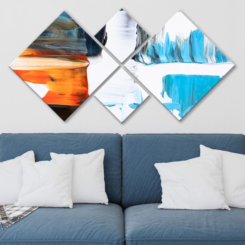 Wallity slika 4MDF3418037, 60x115 cm, 4 dijela