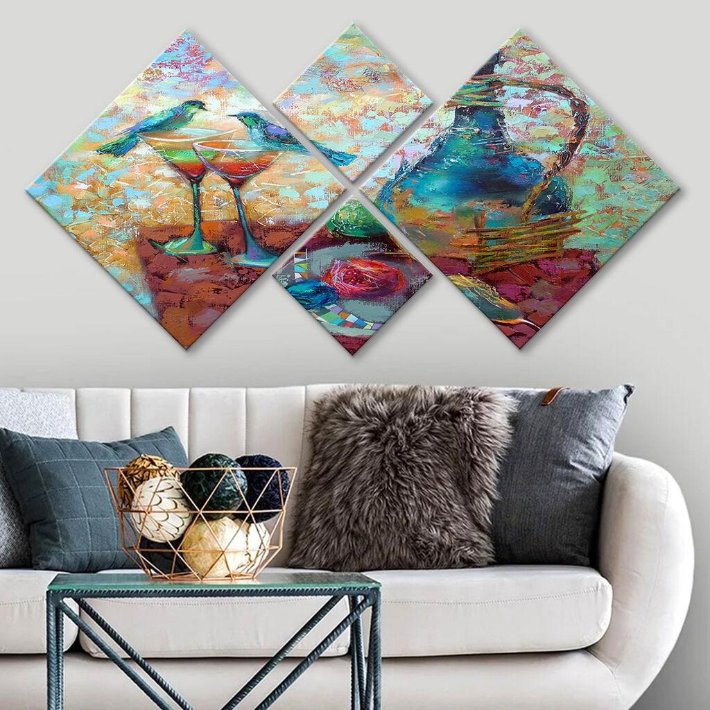 Wallity slika 4MDF188401850, 60x115 cm, 4 dijela