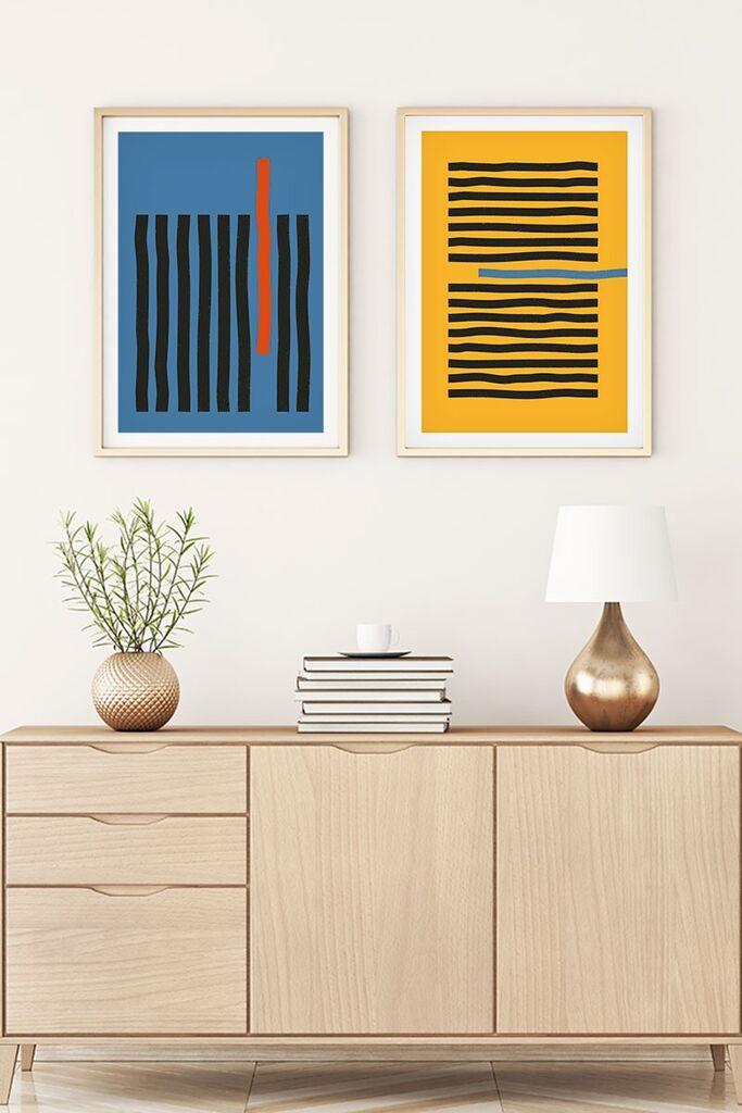 Wallity Uramljena slika Huhu128, 30x40 cm , 2 dijela