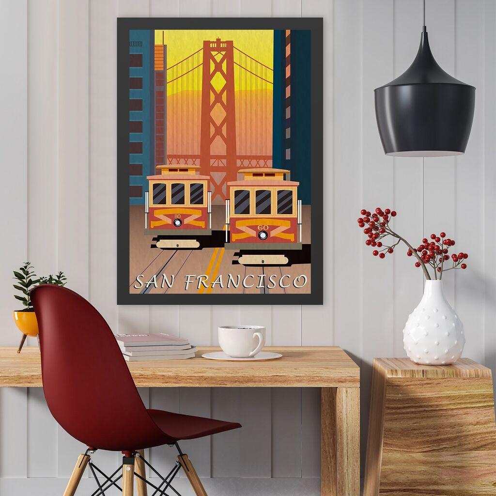 Uramljena slika Wallity San Francisco, 35x45 cm