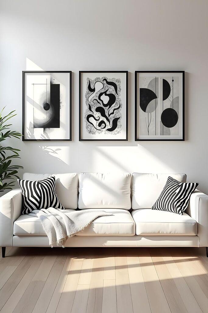 Wallity Uramljena slika Huhu425, 30x40 cm , 3 dijela