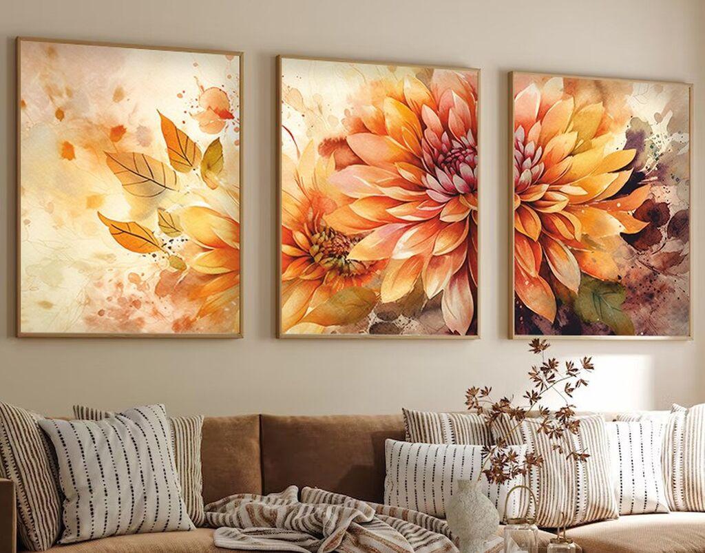 Wallity Uramljena slika Huhu220, 35x50 cm , 3 dijela