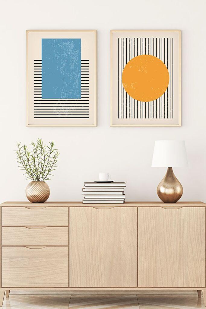 Wallity Uokvirena slika Huhu1, 35x50 cm, 2 dijela