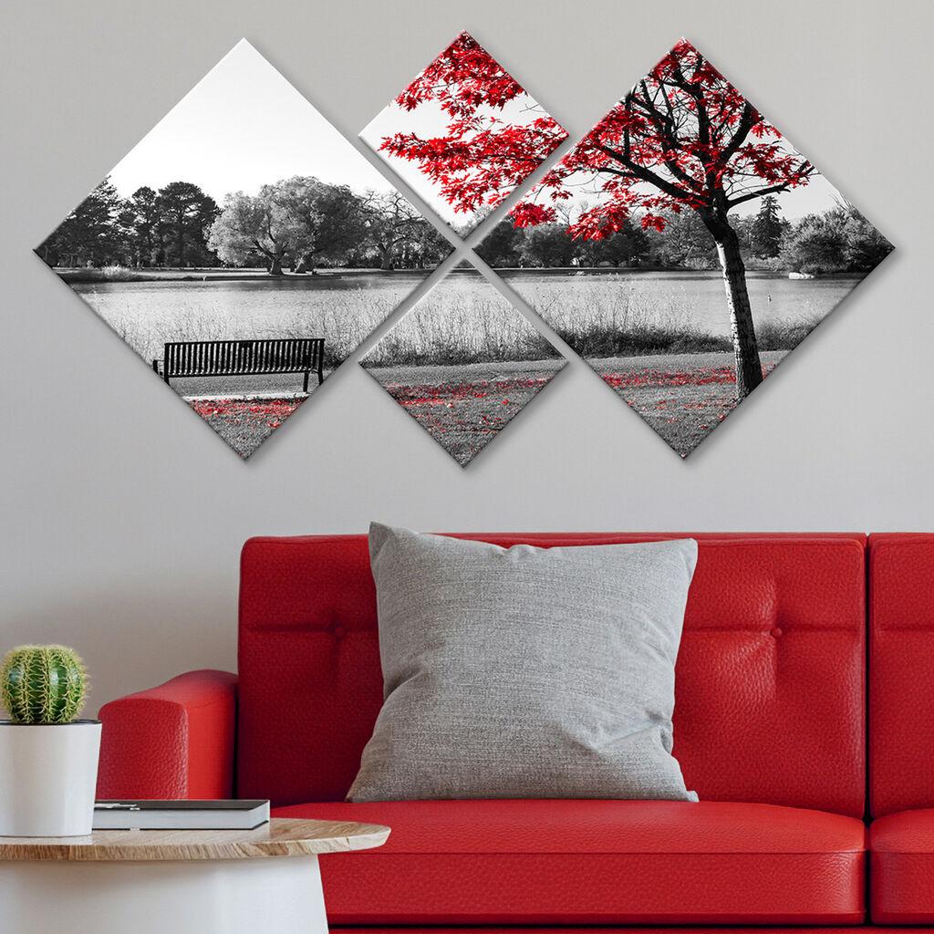 Wallity slika 4MDF1657910788, 60x115 cm, 4 dijela