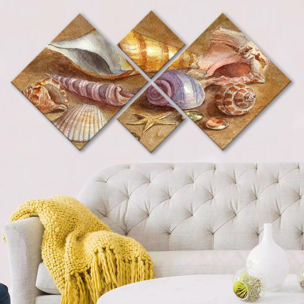 Wallity slika 4MDF118927342, 60x115 cm, 4 dijela