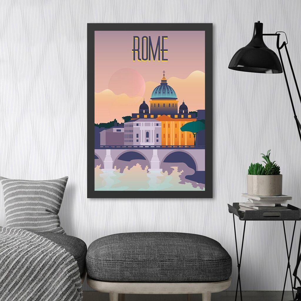 Wallity Uramljena slika Rome, 40x55 cm