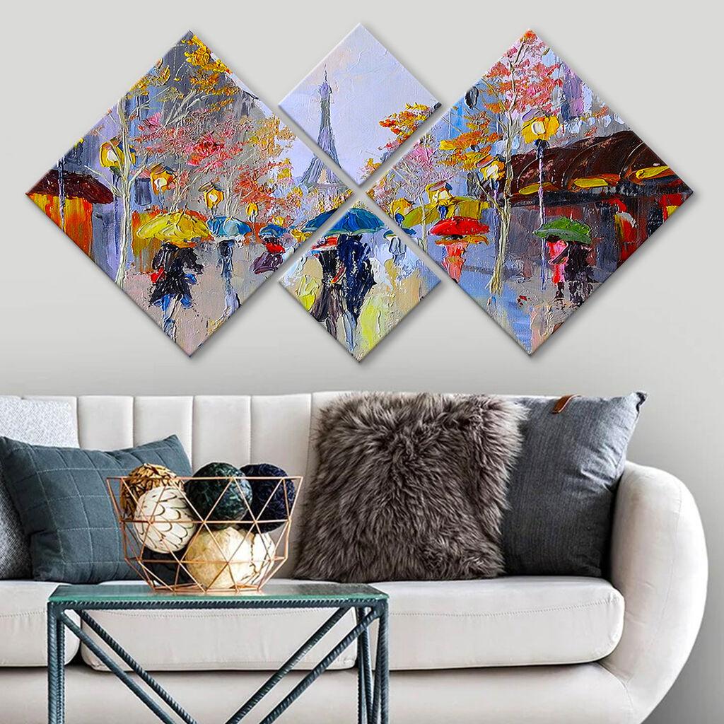 Wallity slika 4MDF246961234, 60x115 cm, 4 dijela