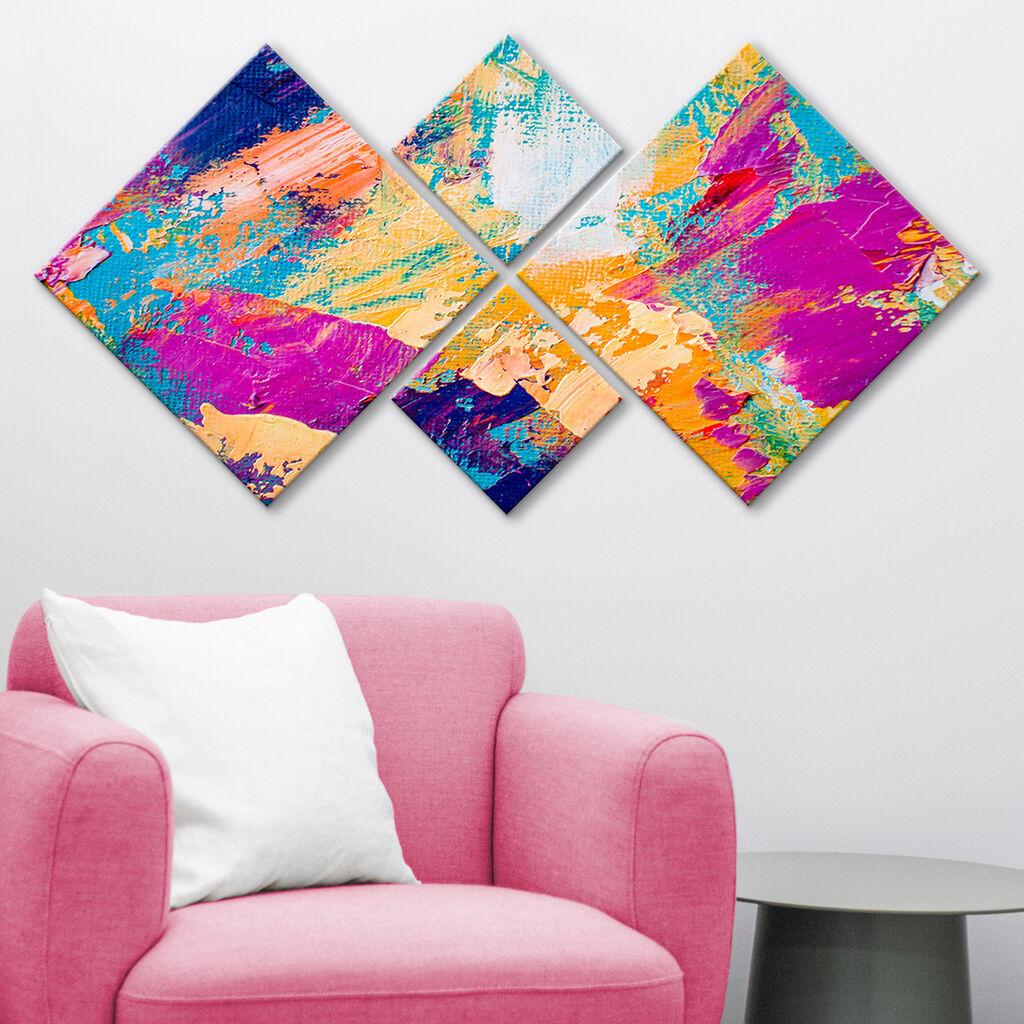 Wallity slika 4MDF433209346, 60x115 cm, 4 dijela