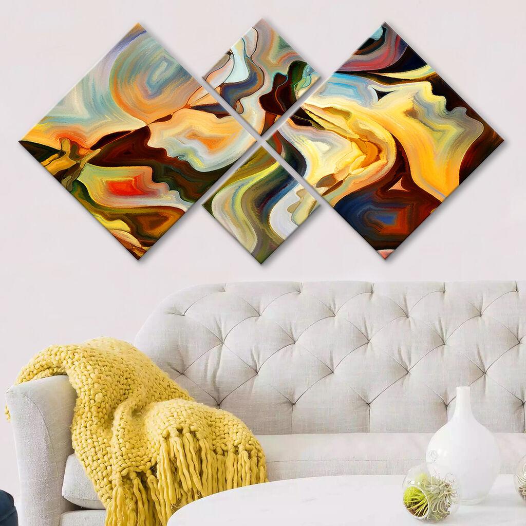 Wallity slika 4MDF230711539, 60x115 cm, 4 dijela