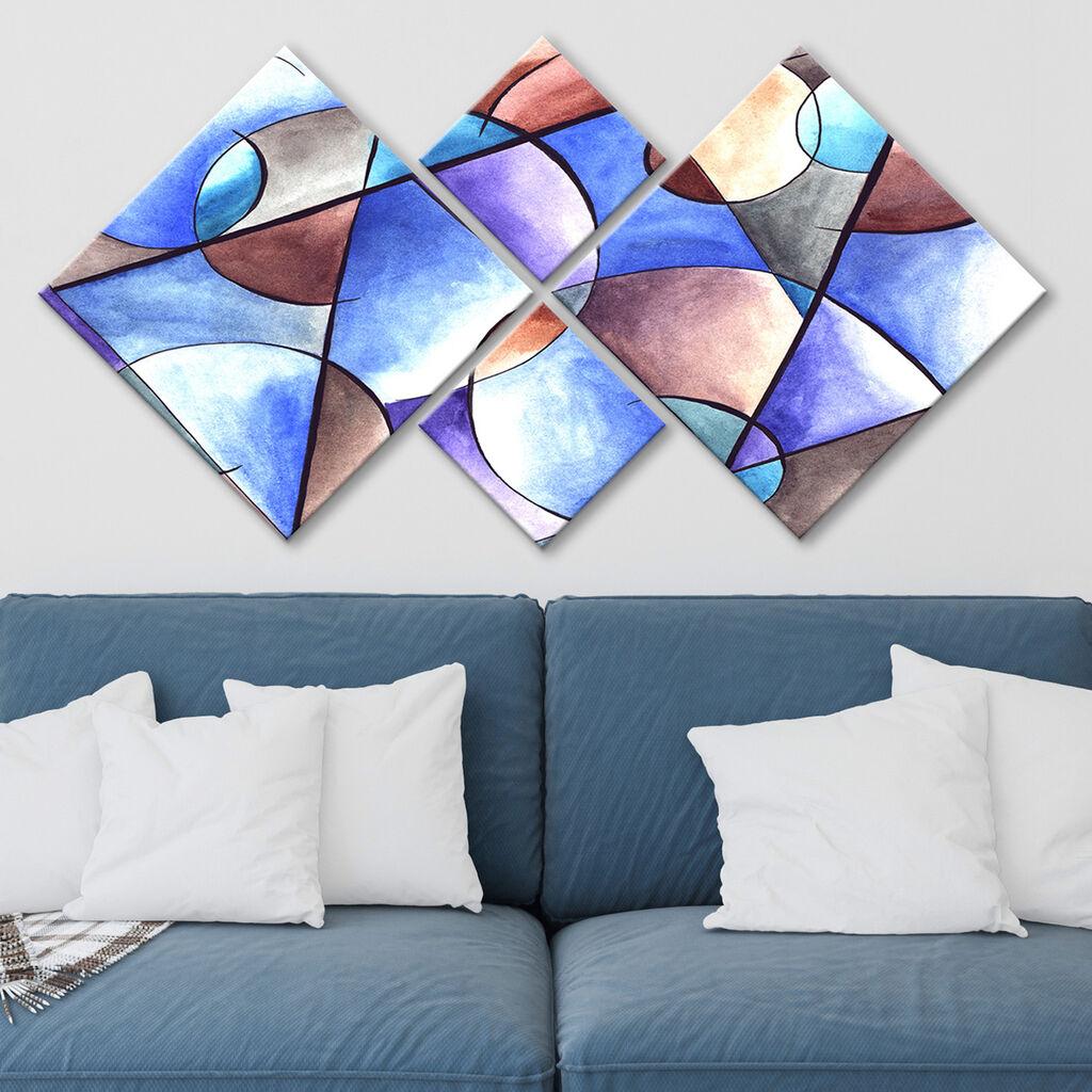 Wallity slika 4MDF358059629, 60x115 cm, 4 dijela