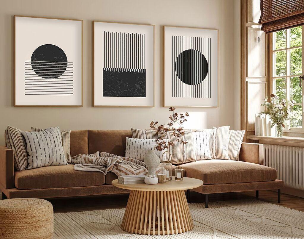 Wallity Uramljena slika Huhu212, 30x40 cm , 3 dijela