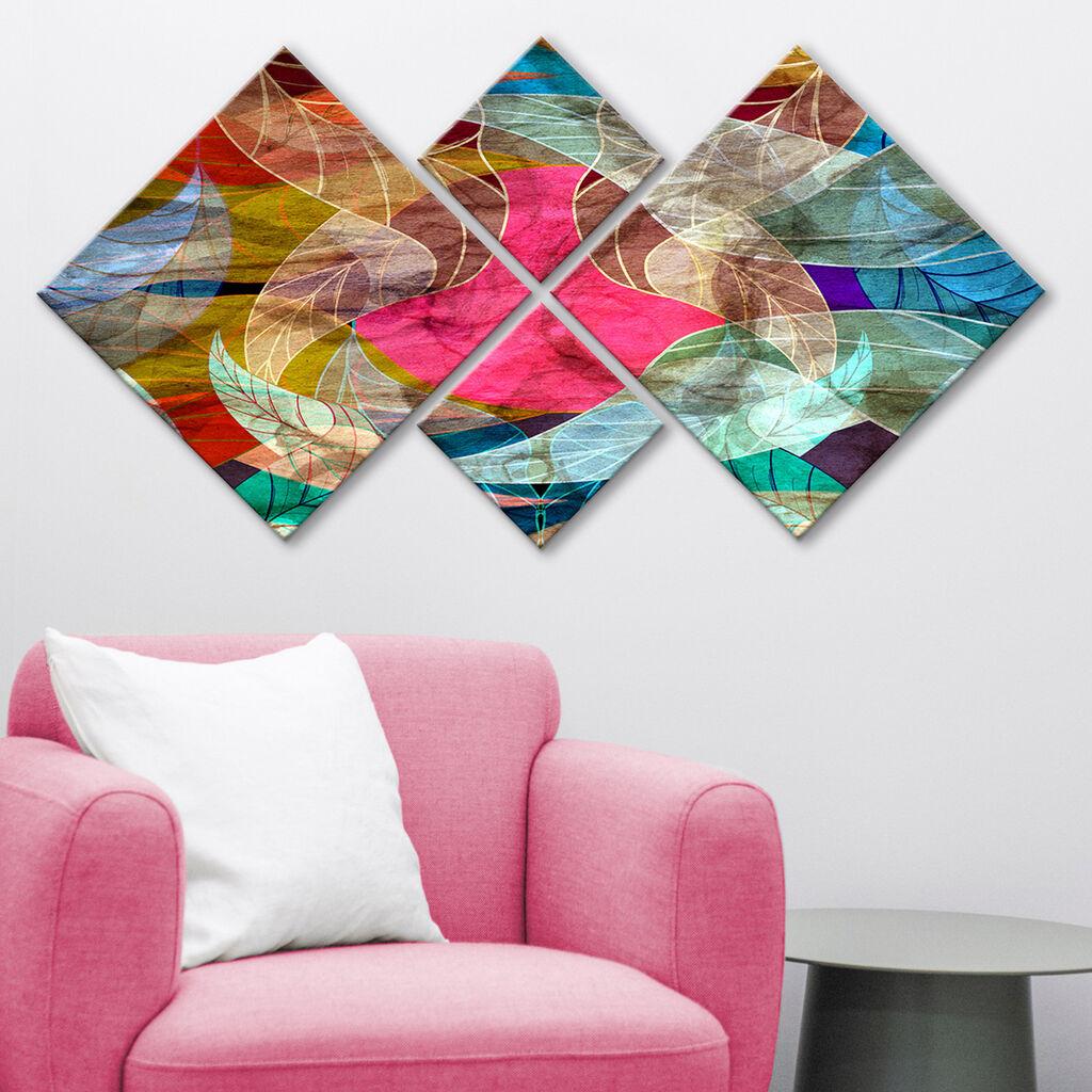 Wallity slika 4MDF225299638, 60x115 cm, 4 dijela