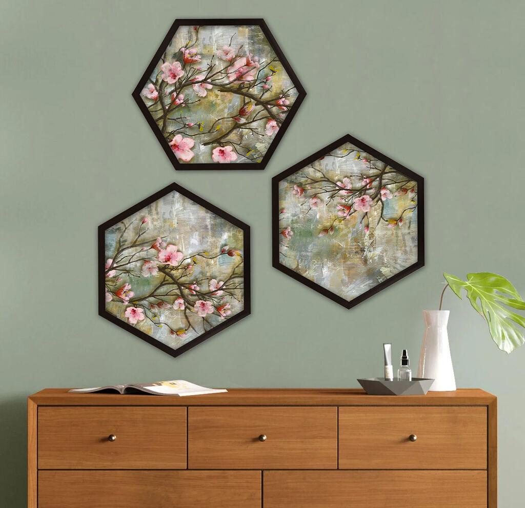 Wallity Uokvirena slika 6GEN160121, 35x35 cm, 3 dijela