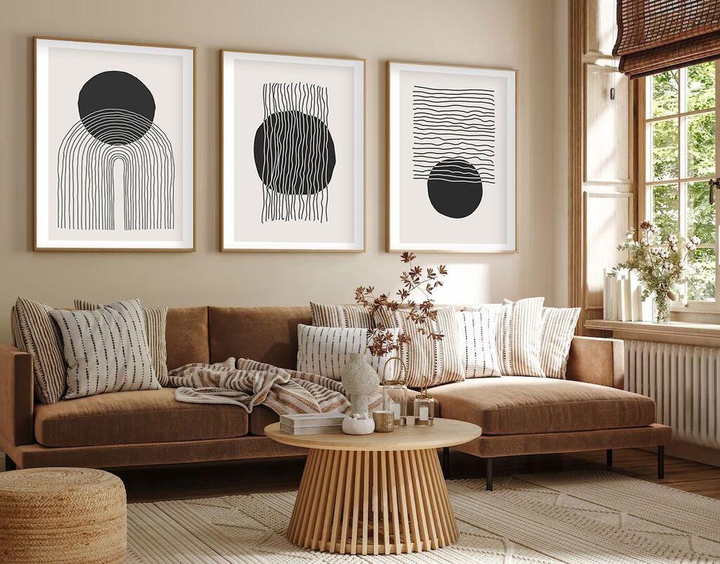 Wallity Uramljena slika Huhu213, 35x50 cm , 3 dijela