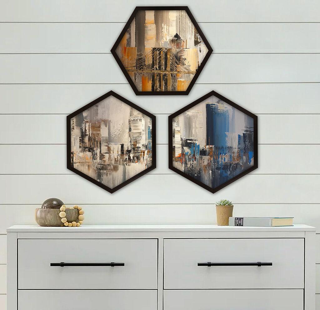 Wallity Uokvirena slika 6GEN1420135, 35x35 cm, 3 dijela