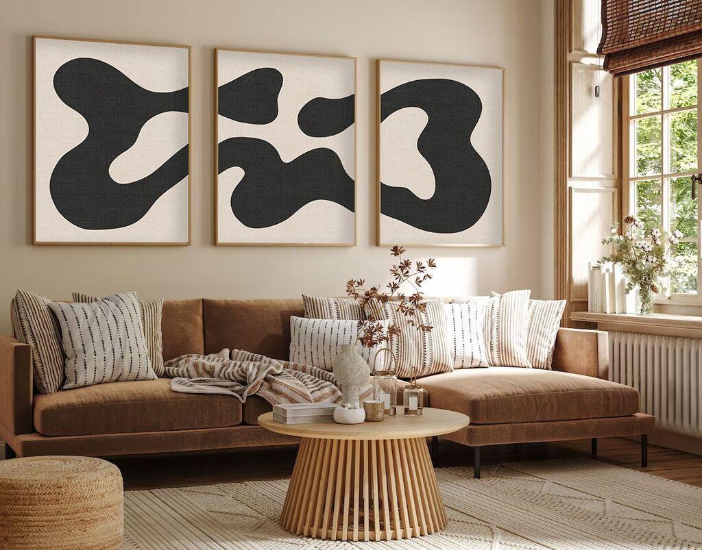 Wallity Uramljena slika Huhu199, 35x50 cm , 3 dijela