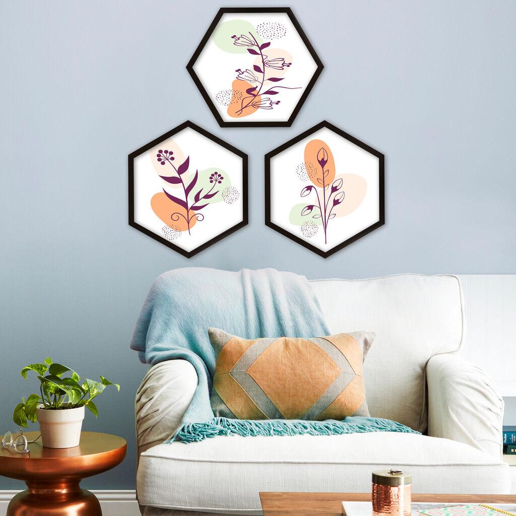 Wallity Uokvirena slika 6GEN022221, 35x35 cm, 3 dijela