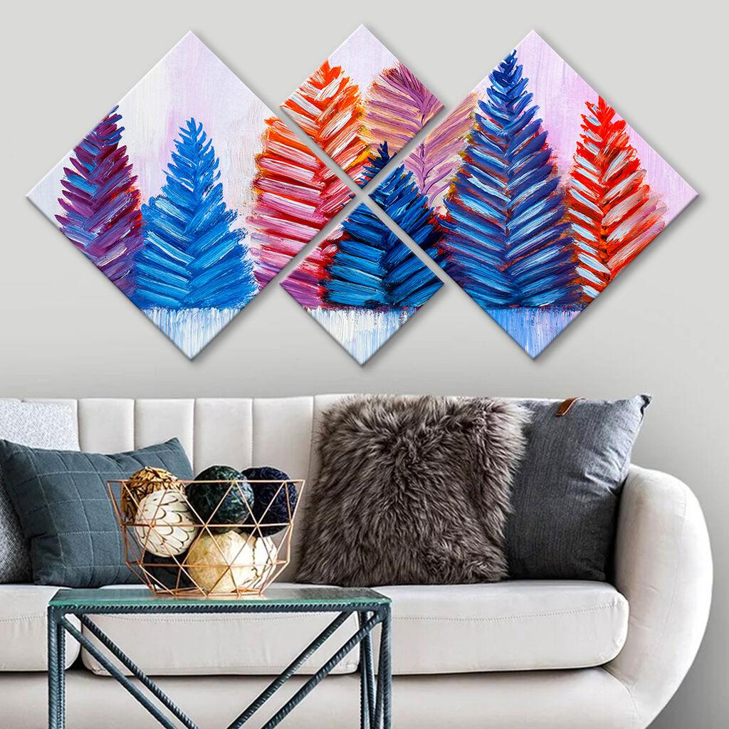 Wallity slika 4MDF1573501993, 60x115 cm, 4 dijela