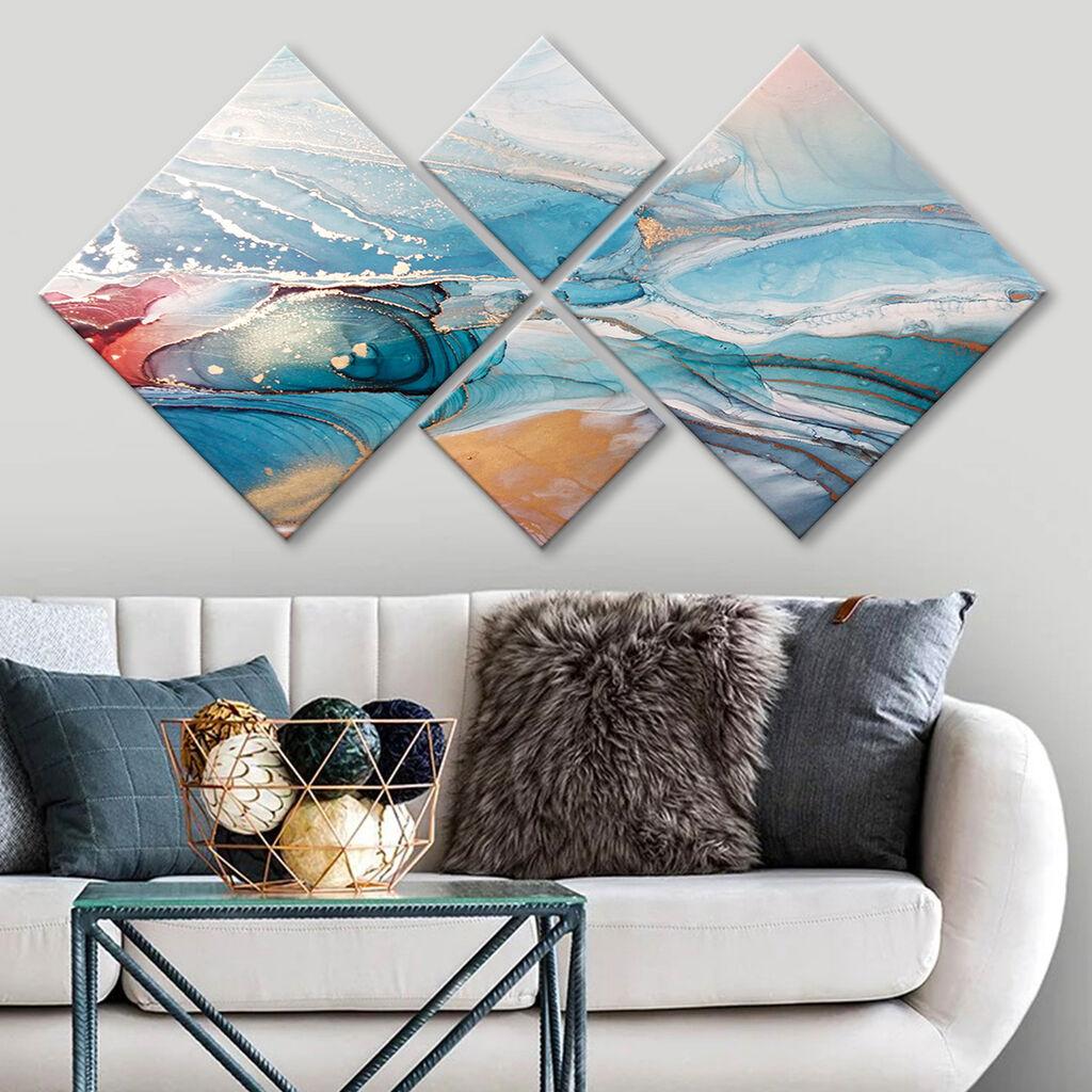 Wallity slika 4MDF1660425874, 60x115 cm, 4 dijela