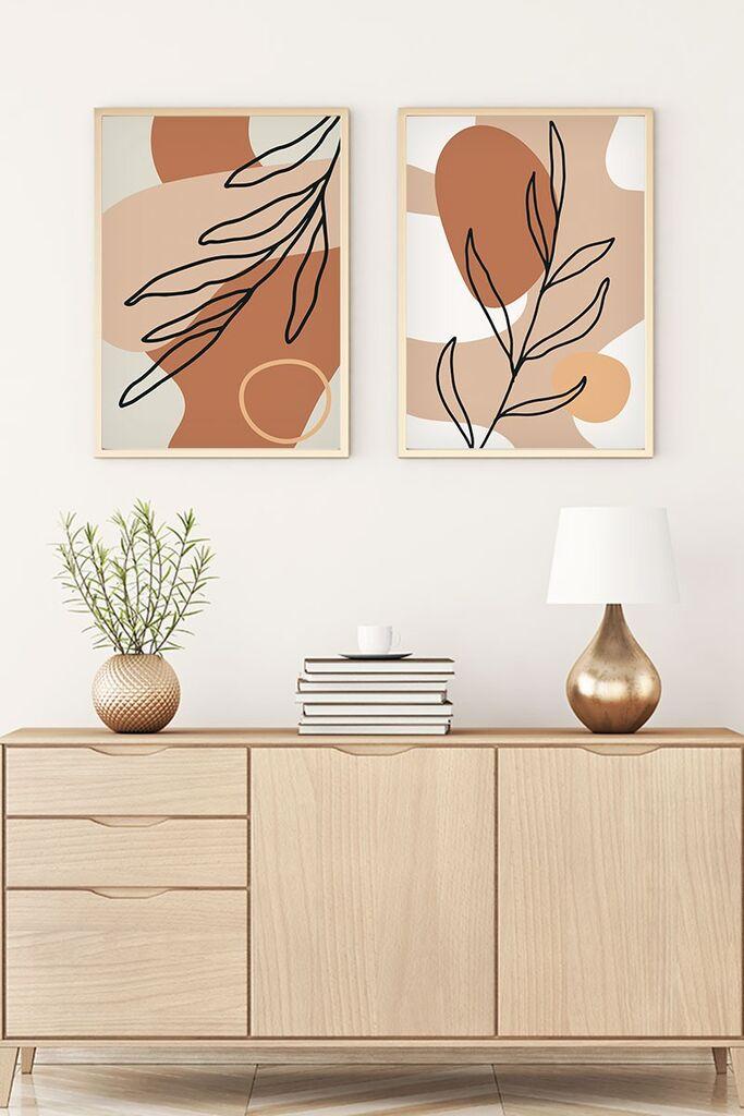 Wallity Uramljena slika Huhu60, 35x50 cm , 2 dijela