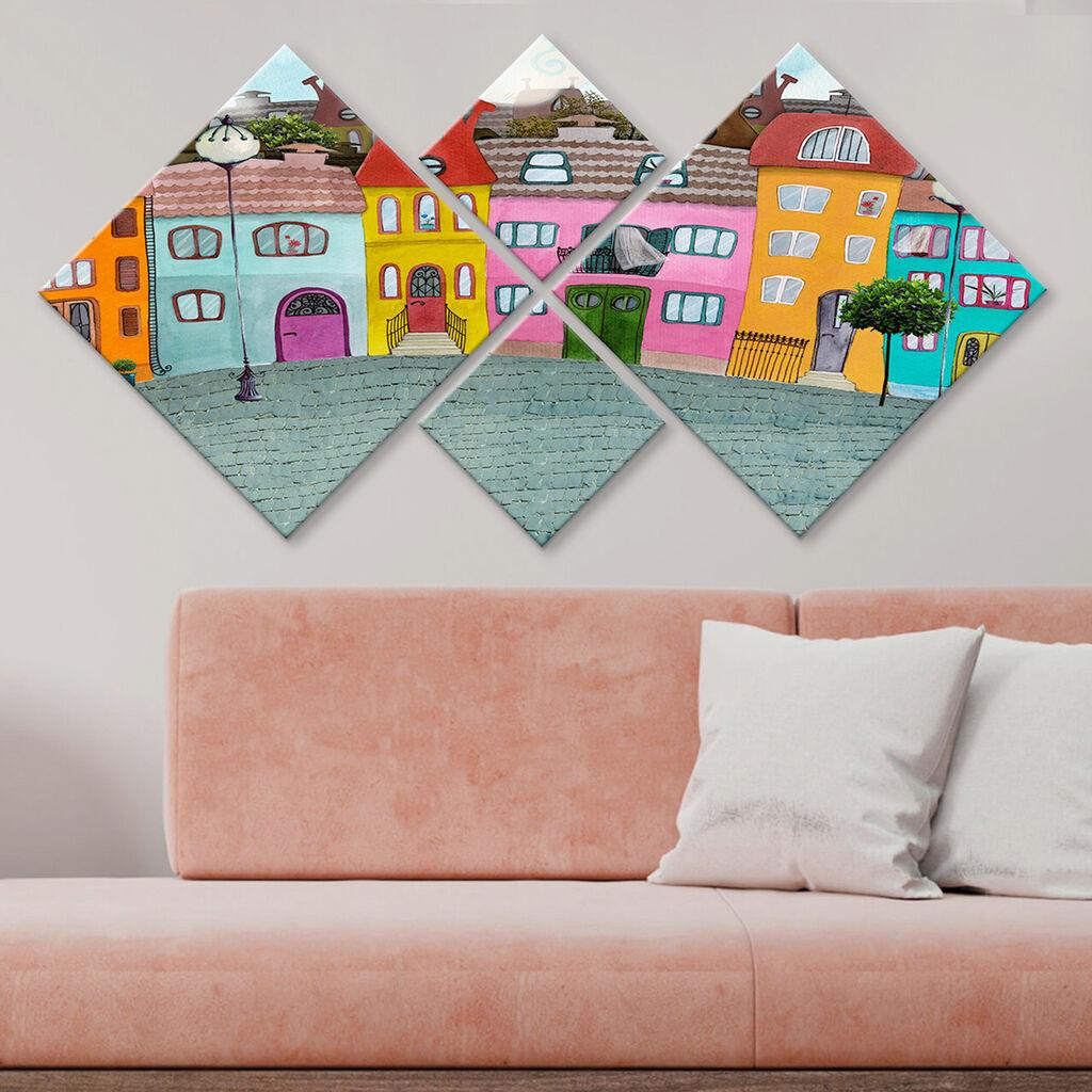 Wallity slika 4MDF39302959, 60x115 cm, 4 dijela