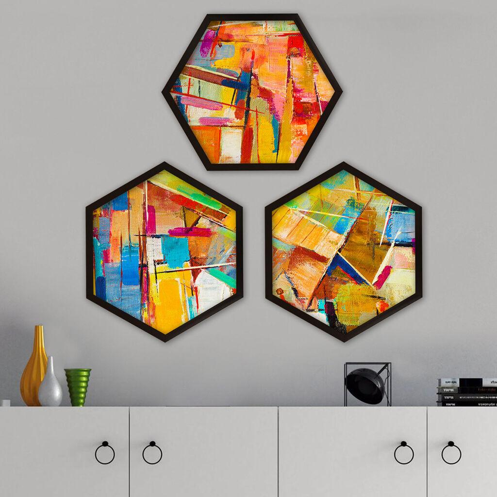 Wallity Uokvirena slika 6GEN1292365, 35x35 cm, 3 dijela