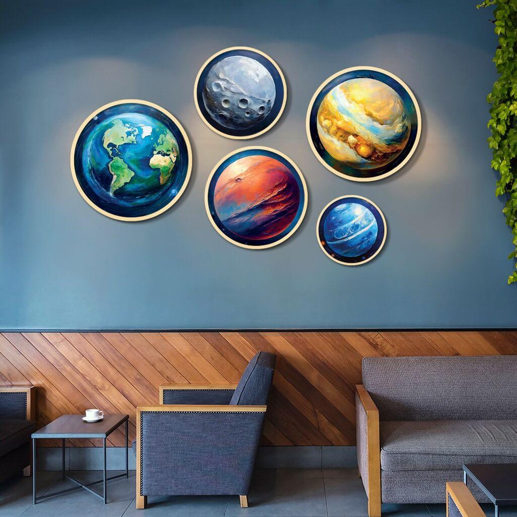 Wallity Uokvirena slika Yats-27, 5 dijelova