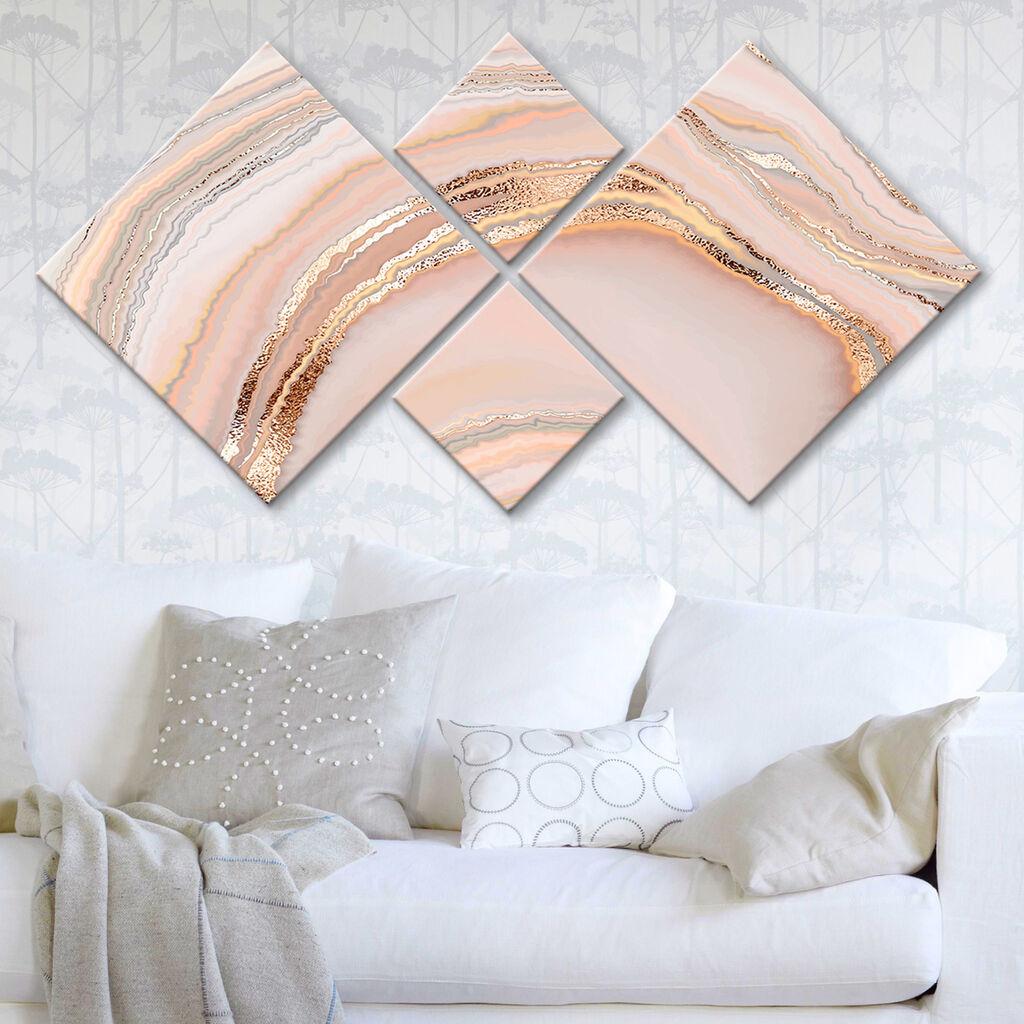 Wallity slika 4MDF1824275072, 60x115 cm, 4 dijela