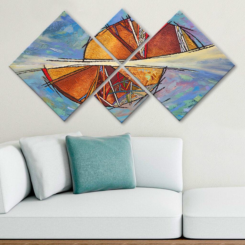 Wallity slika 4MDF84964591, 60x115 cm, 4 dijela