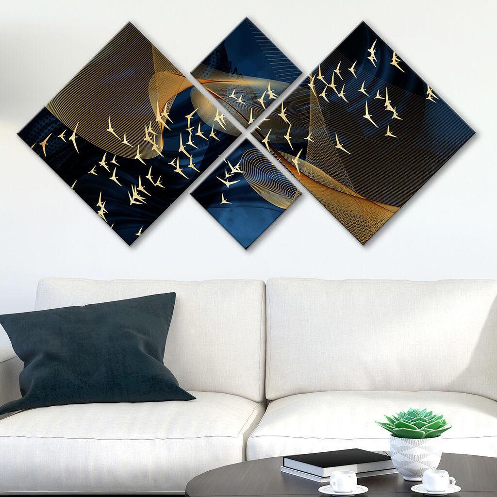 Wallity slika 4MDF1613486227, 60x115 cm, 4 dijela