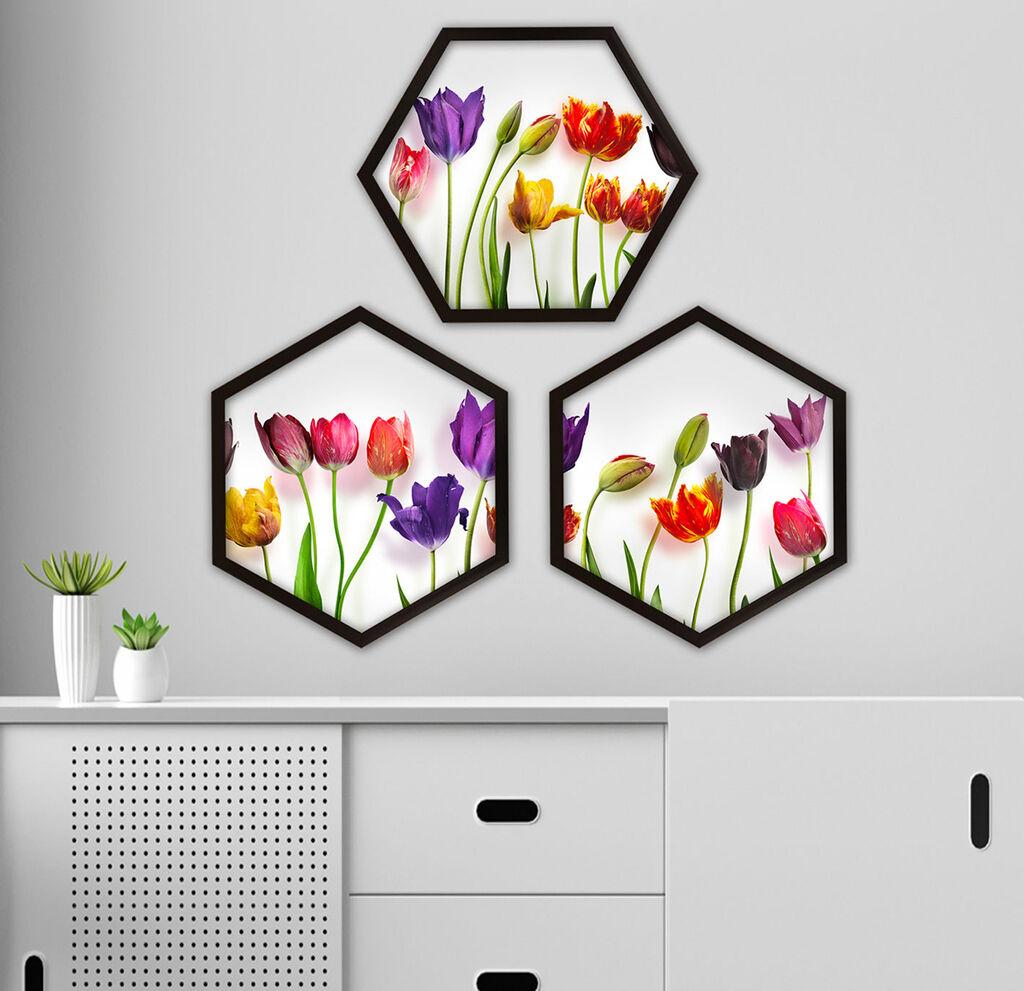 Wallity Uokvirena slika 6GEN4204367, 35x35 cm, 3 dijela