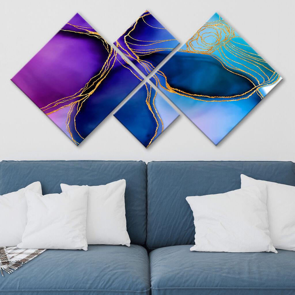 Wallity slika 4MDF18445391742, 60x115 cm, 4 dijela